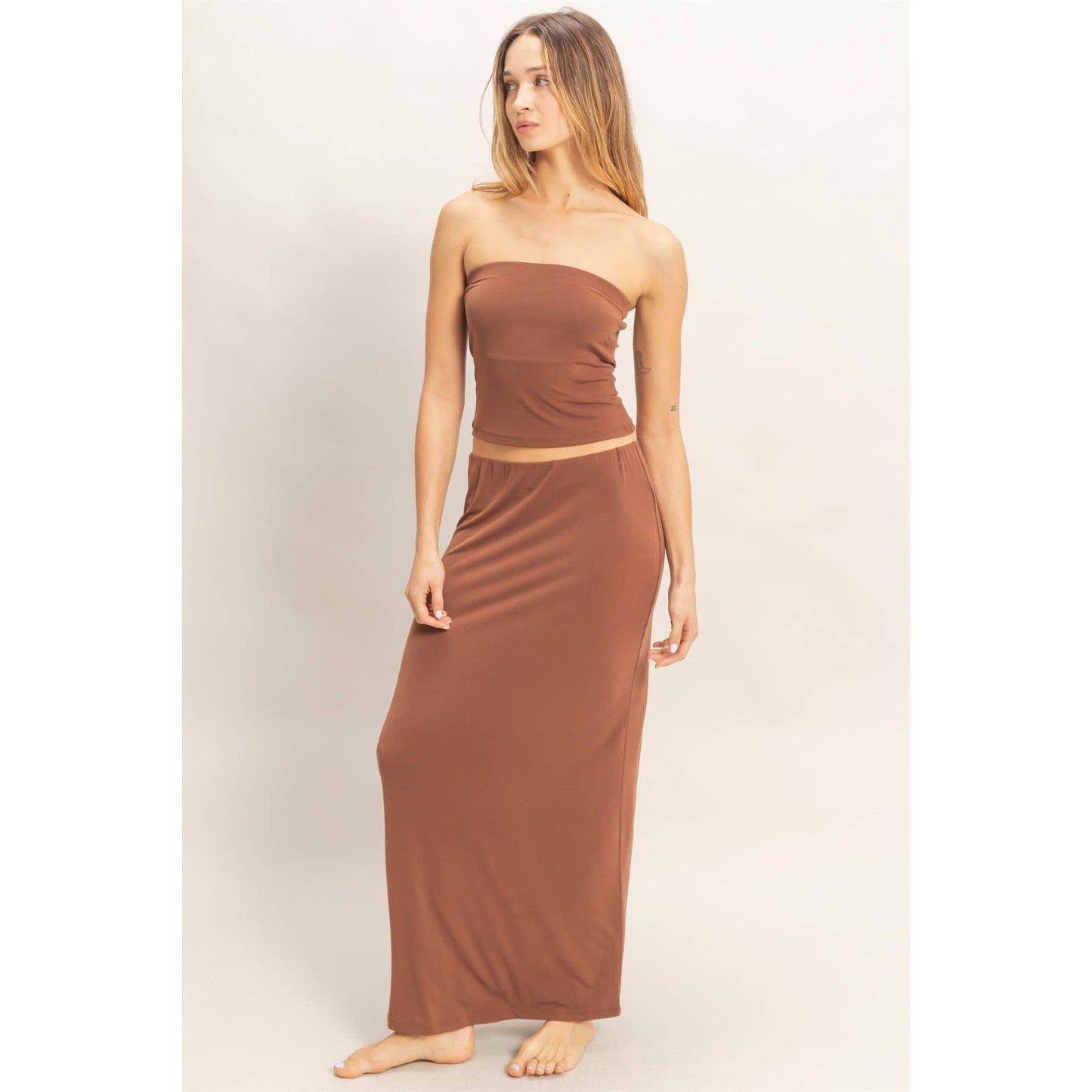 Tube Top And Maxi Skirt Set