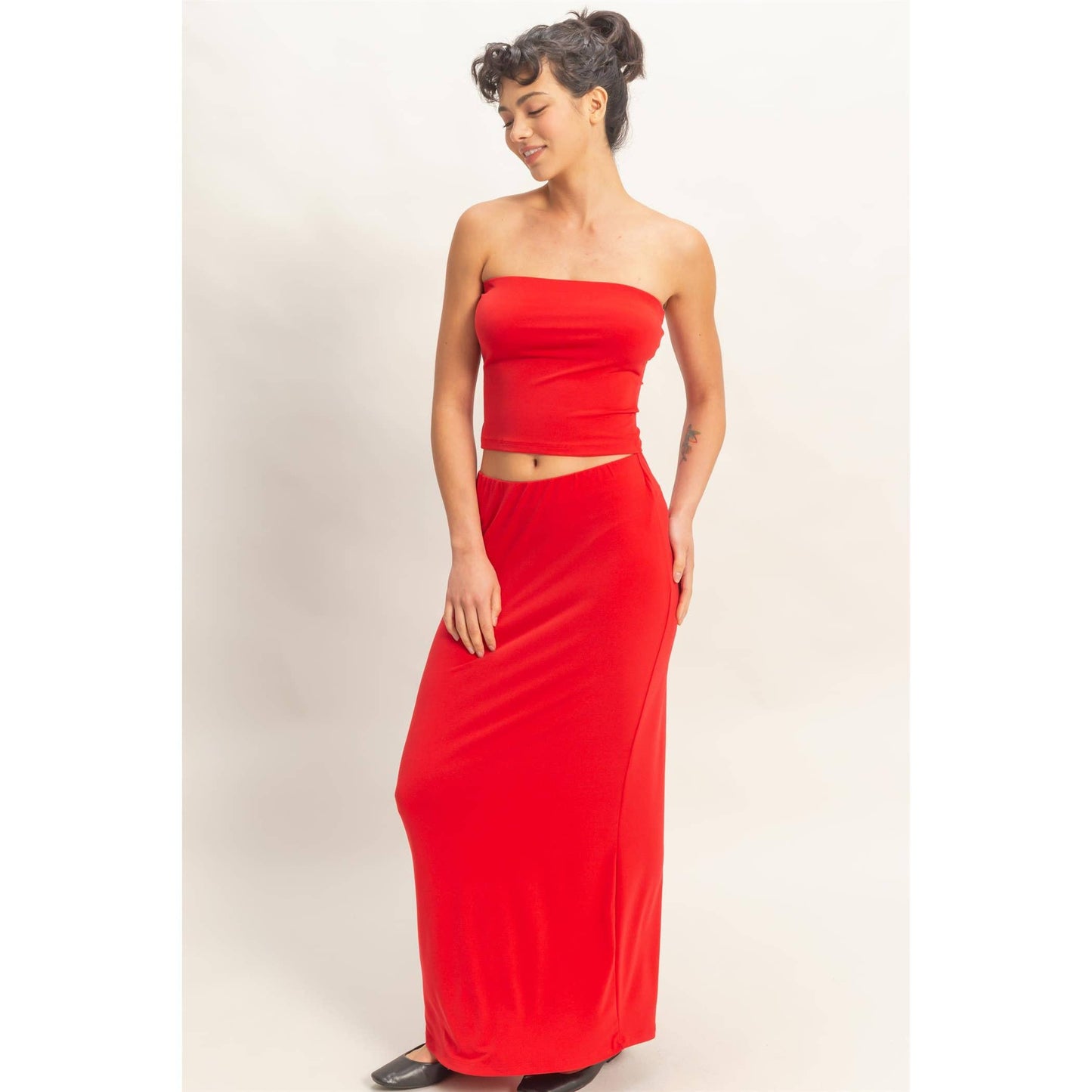 Tube Top And Maxi Skirt Set