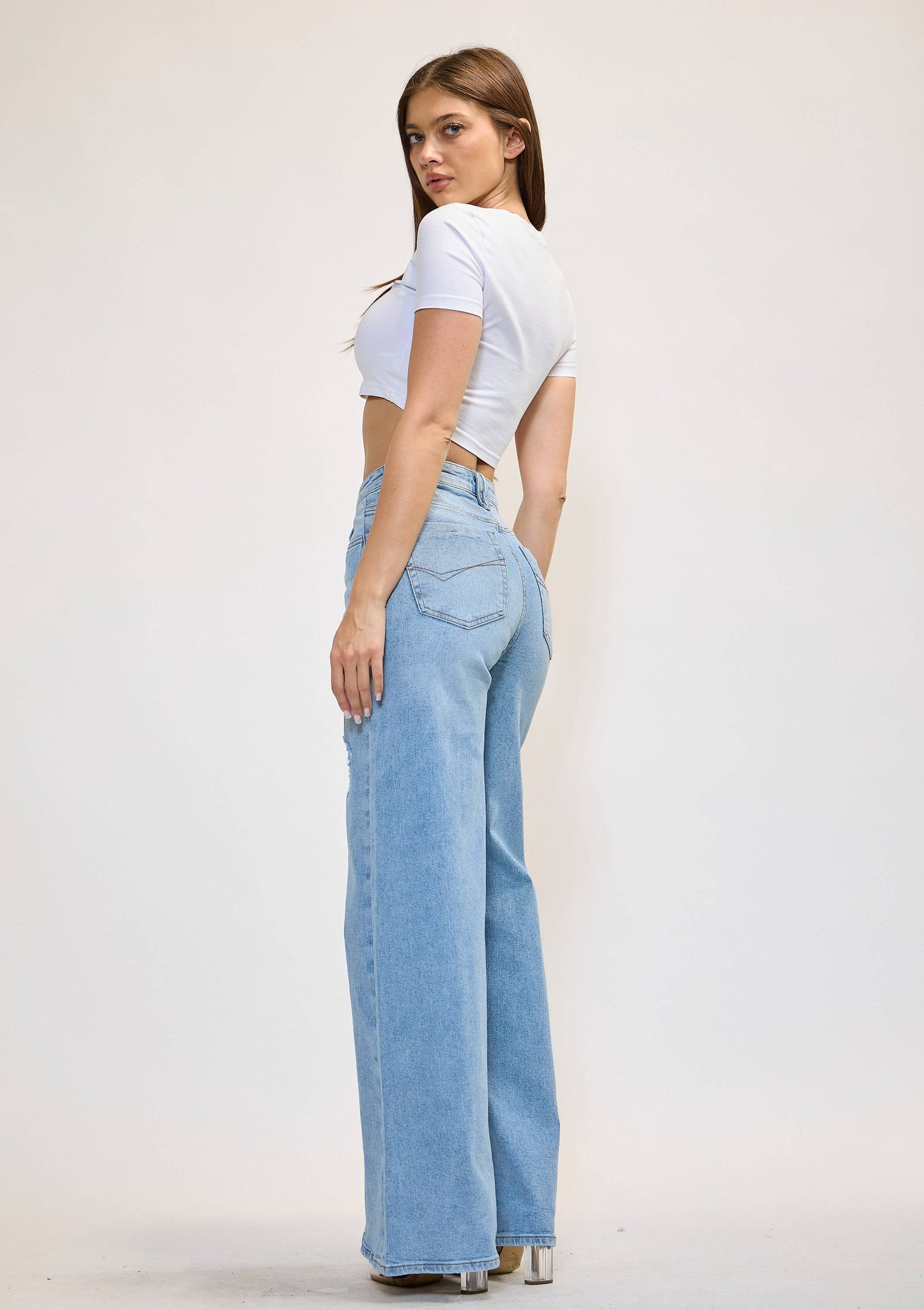 High-Rise Extra Wide Leg Jeans