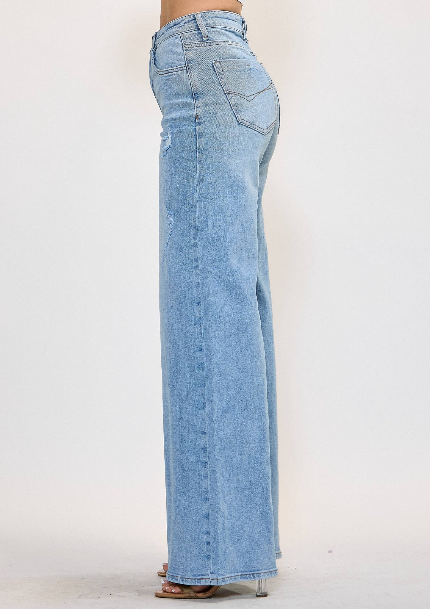 High-Rise Extra Wide Leg Jeans