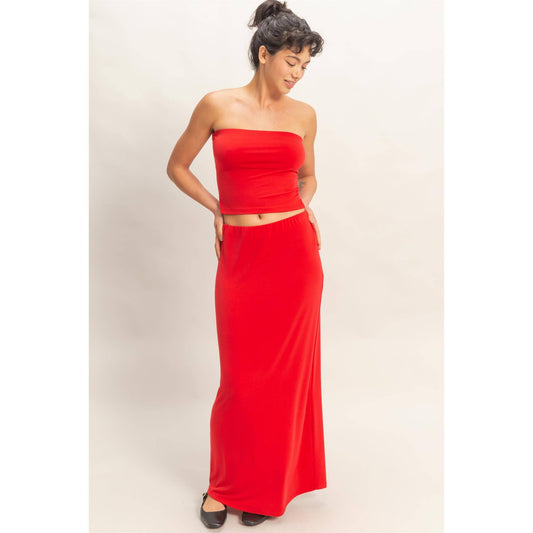 Tube Top And Maxi Skirt Set