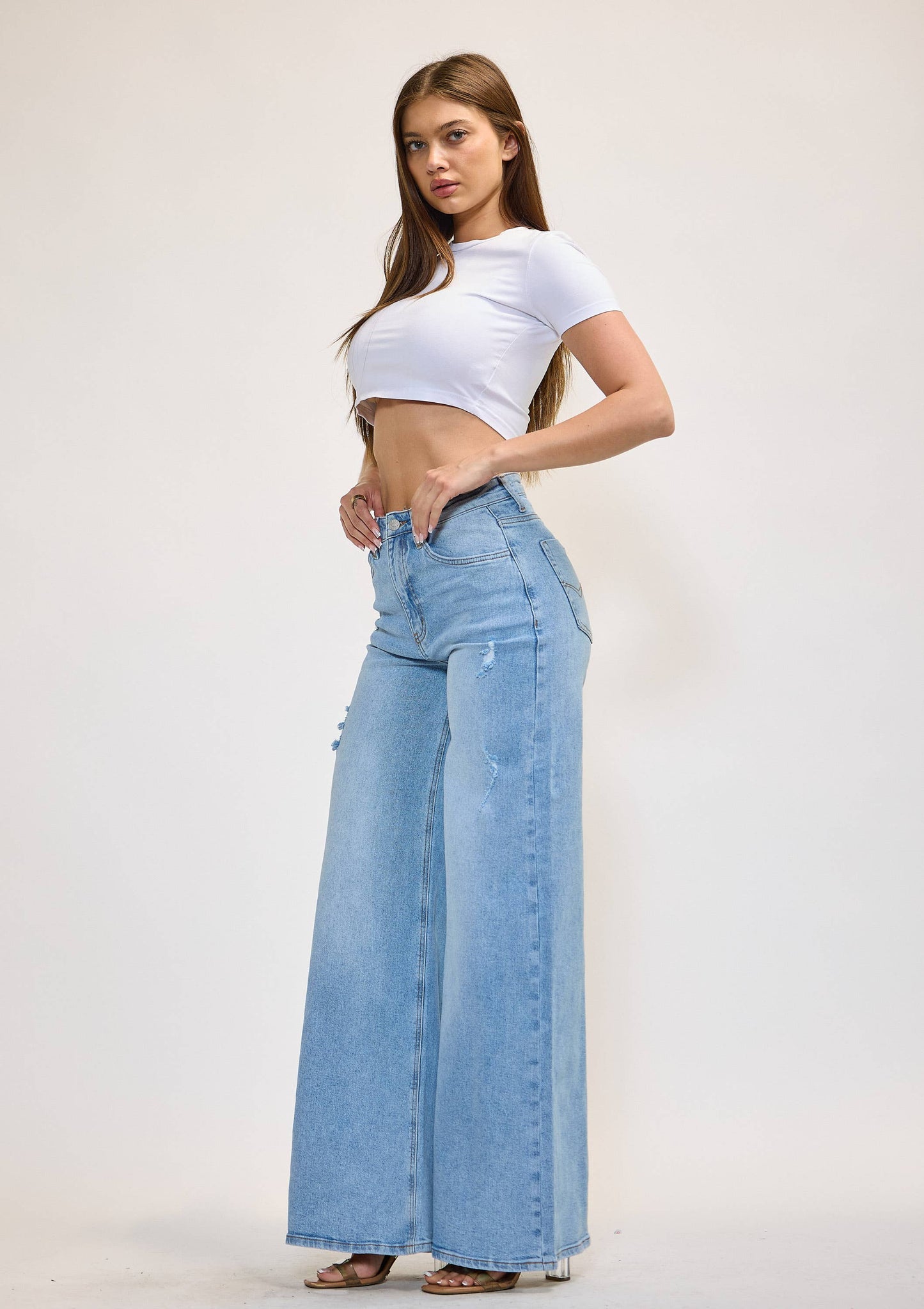 High-Rise Extra Wide Leg Jeans