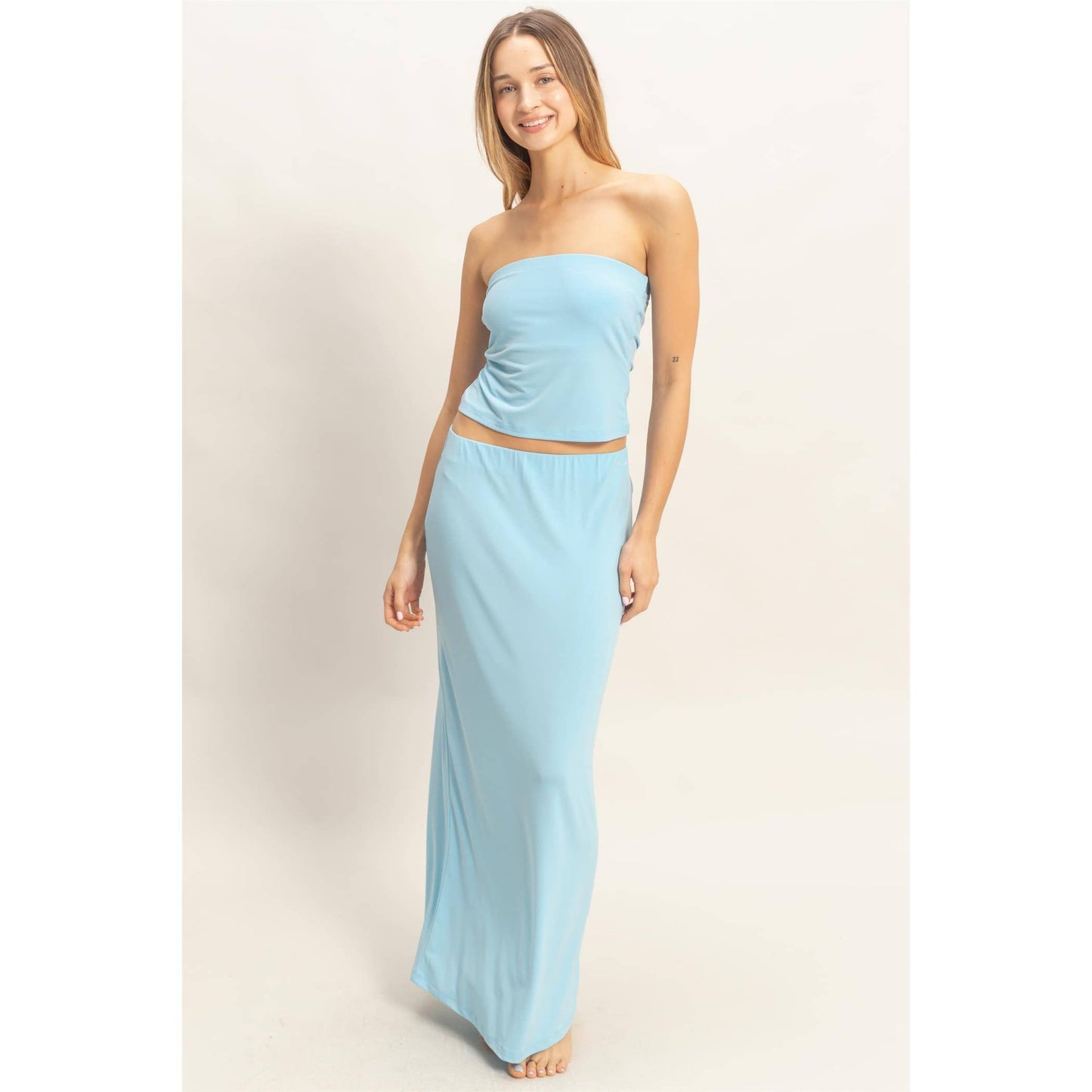 Tube Top And Maxi Skirt Set