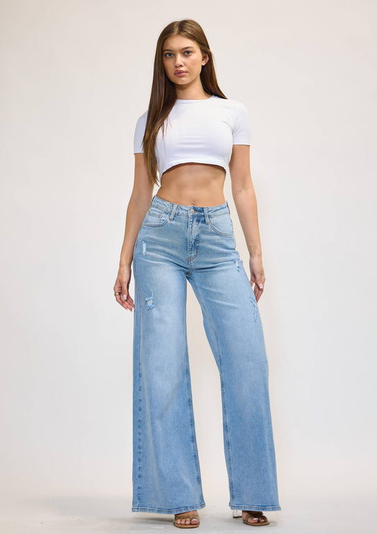 High-Rise Extra Wide Leg Jeans
