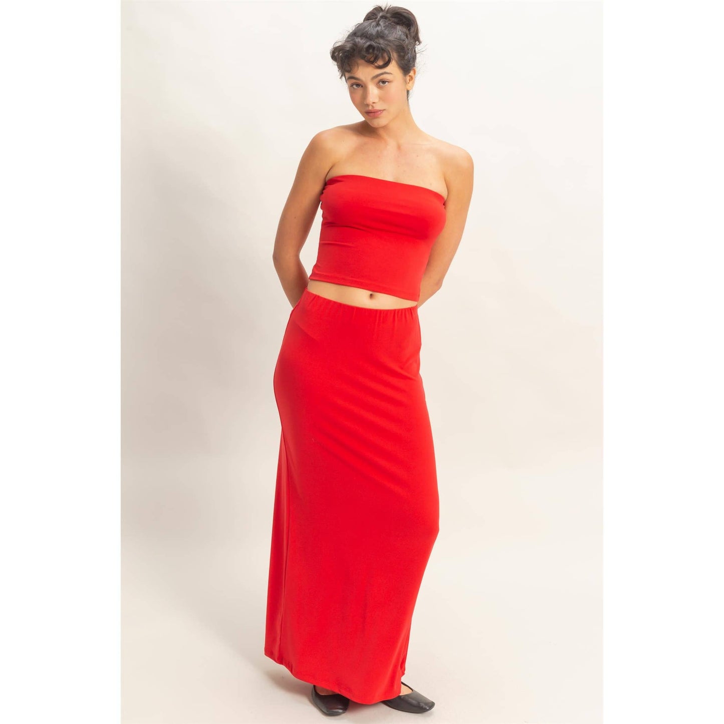 Tube Top And Maxi Skirt Set