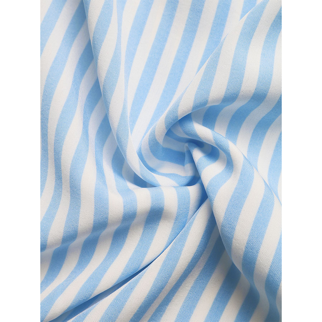 Striped Backless Sleeveless Halter Maxi Dress BFZY1904