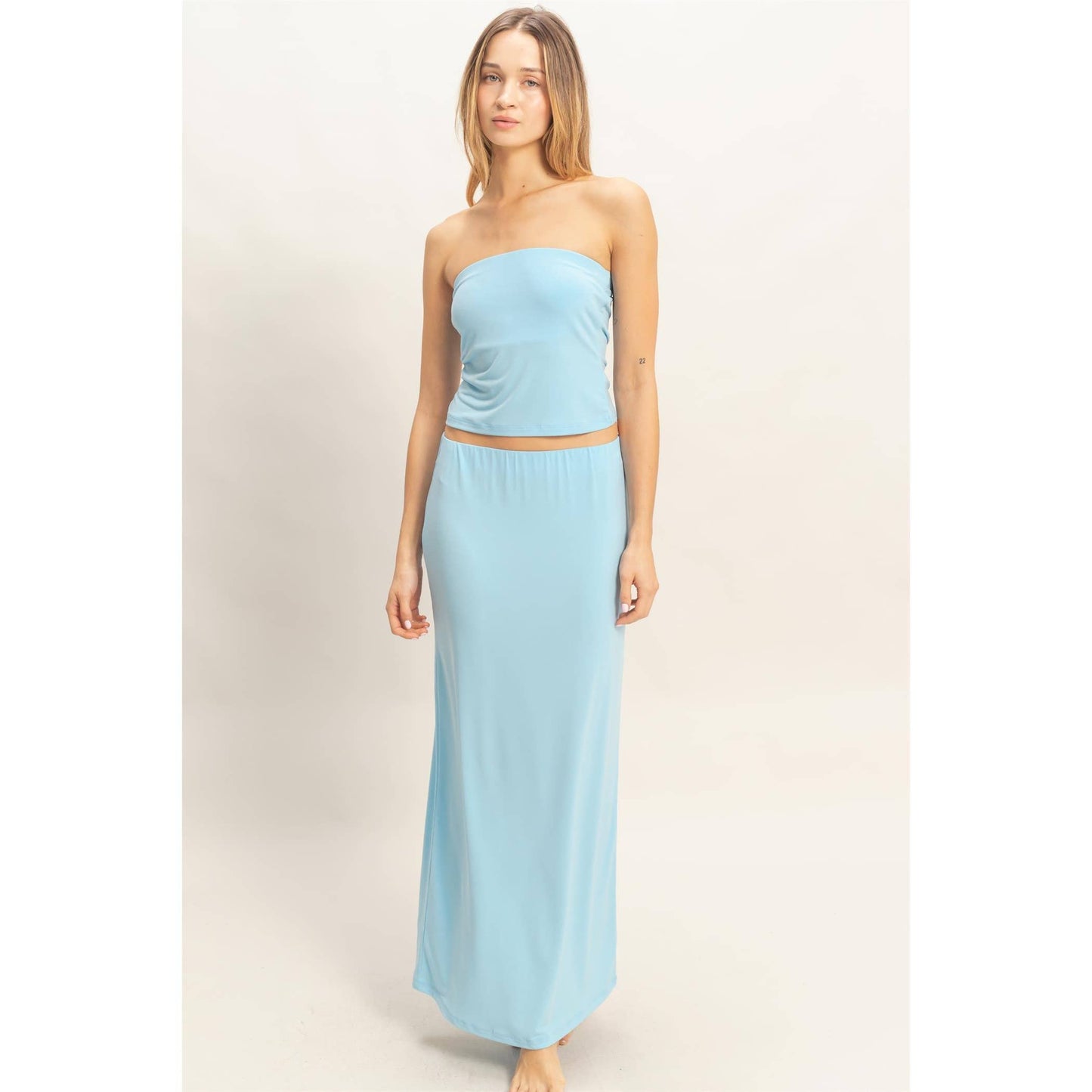 Tube Top And Maxi Skirt Set
