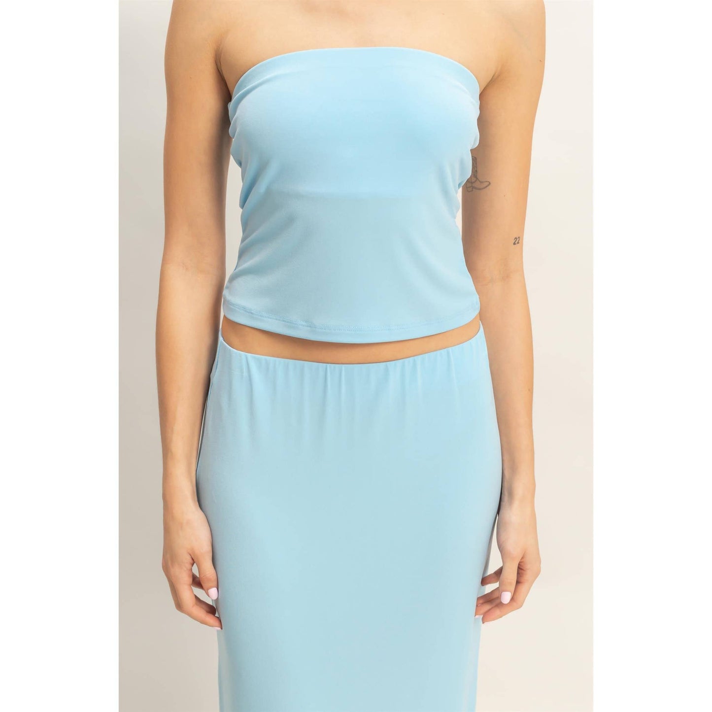 Tube Top And Maxi Skirt Set