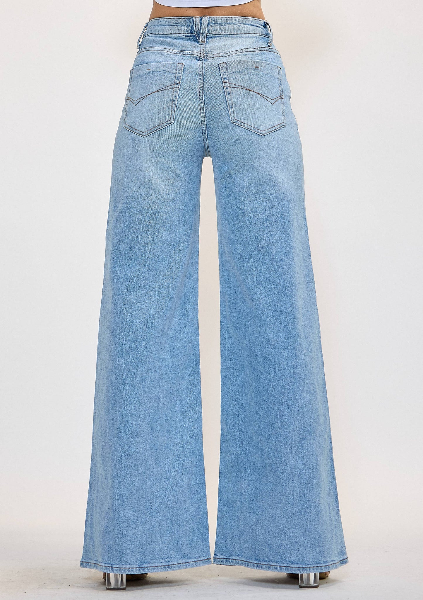 High-Rise Extra Wide Leg Jeans