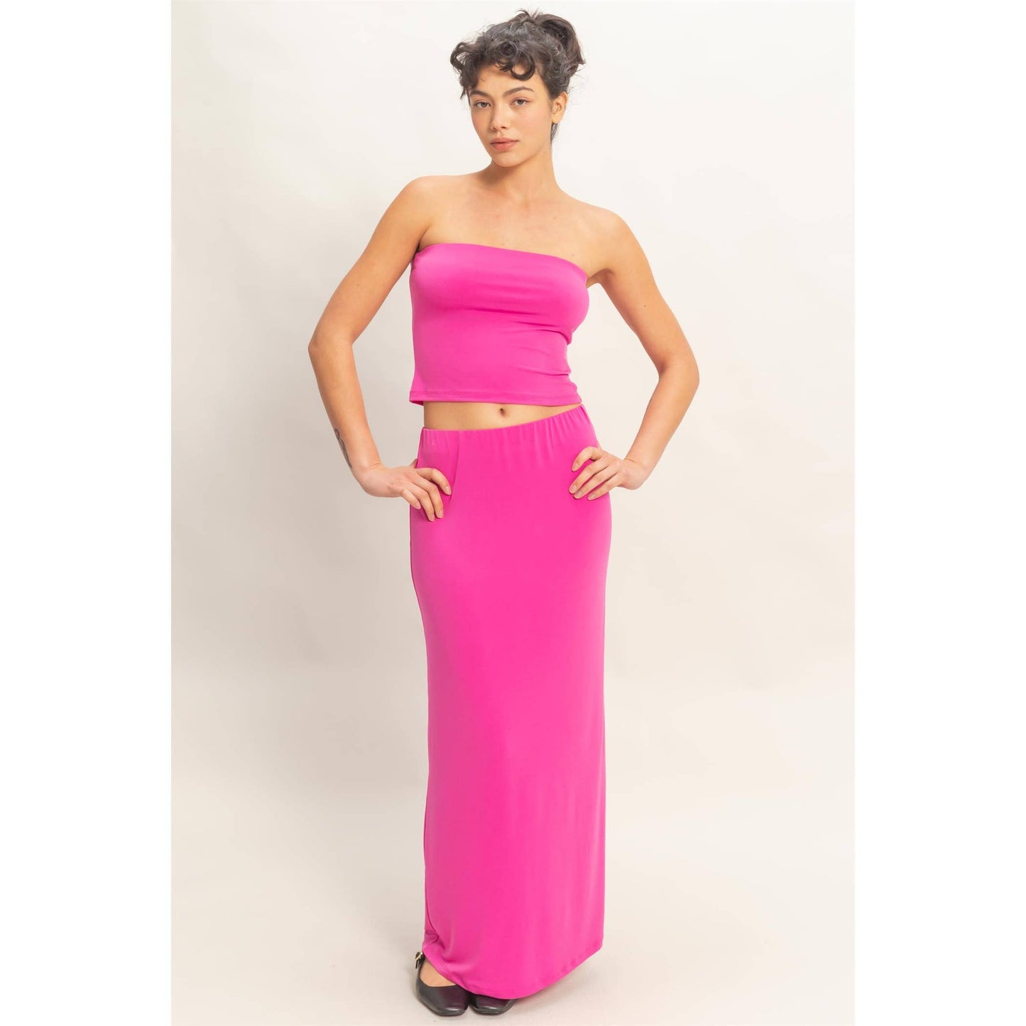 Tube Top And Maxi Skirt Set