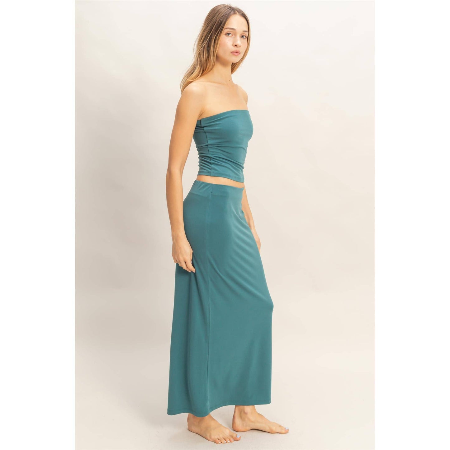 Tube Top And Maxi Skirt Set