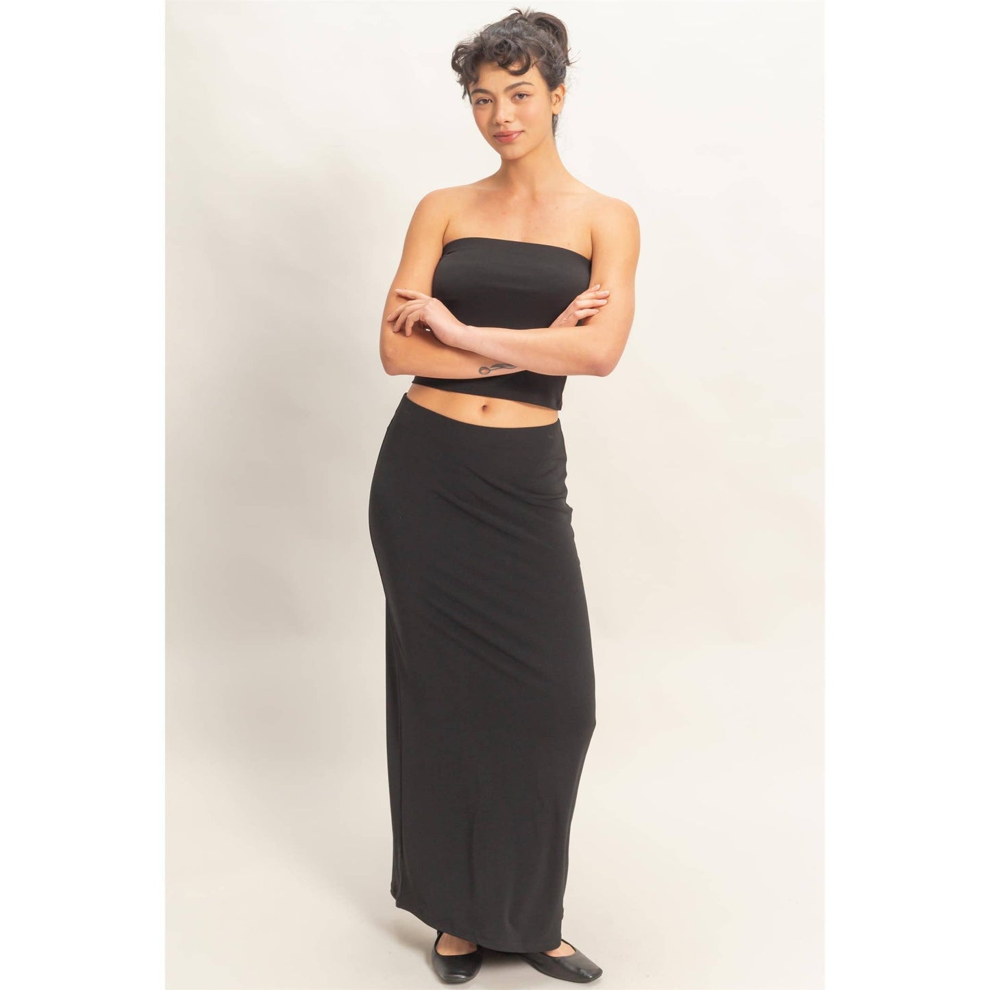 Tube Top And Maxi Skirt Set
